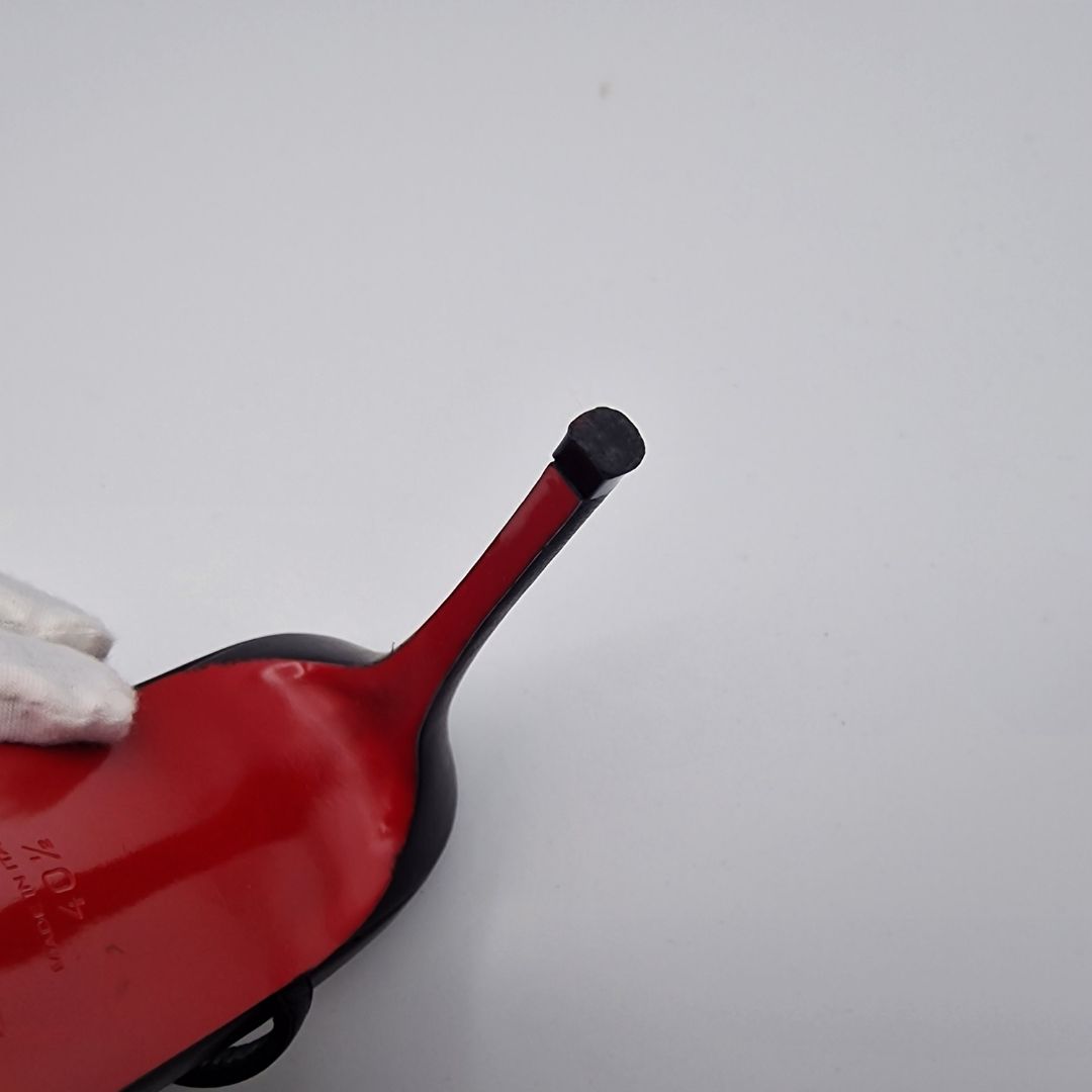 Christian Louboutin Black Leather Rosalie 100 Sandals EU size 40.5