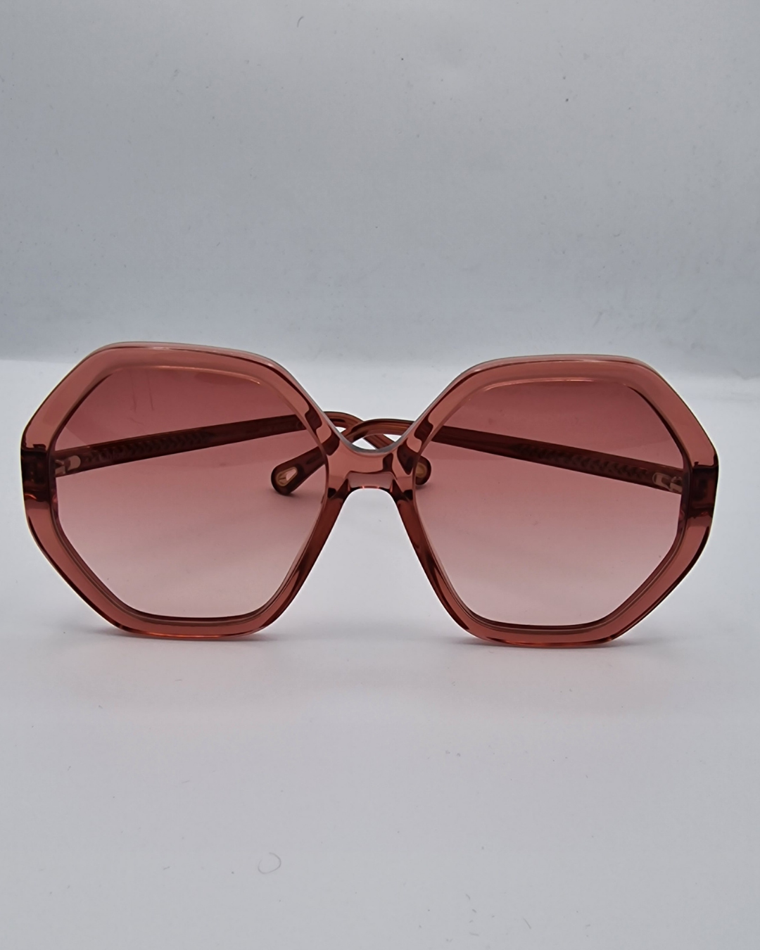 Chloé Burgundy Oversized Sunglasses