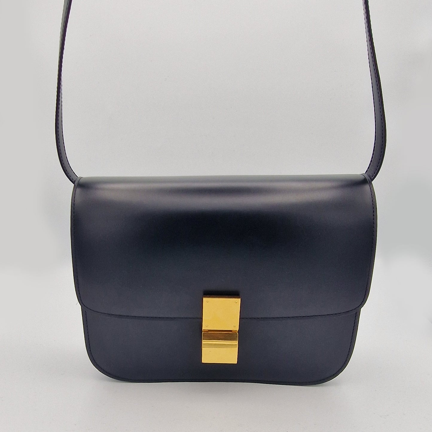 Celine Black Medium Classic Box Handbag