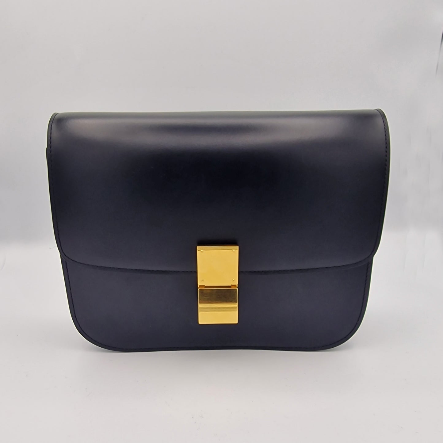 Celine Black Medium Classic Box Handbag