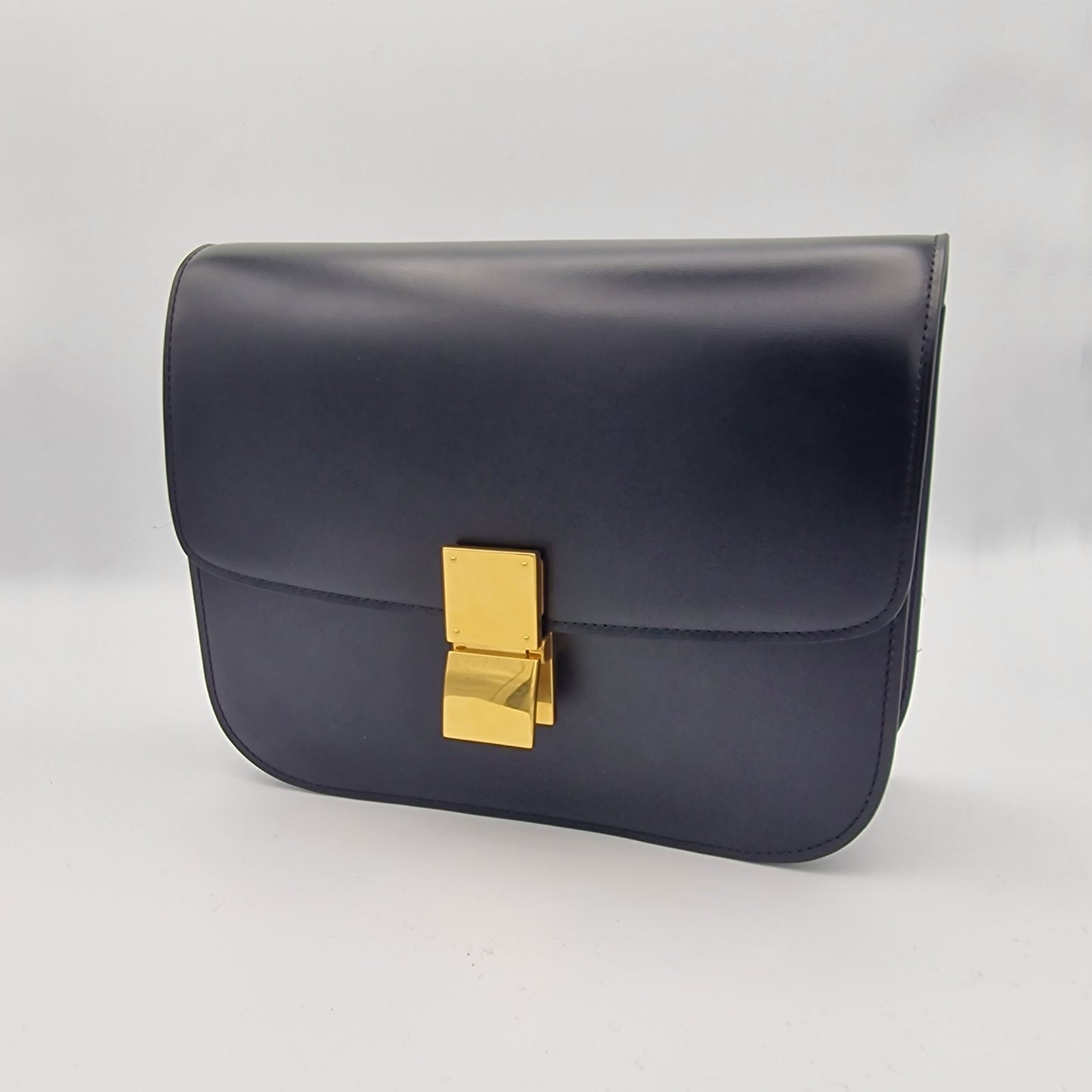 Celine Black Medium Classic Box Handbag