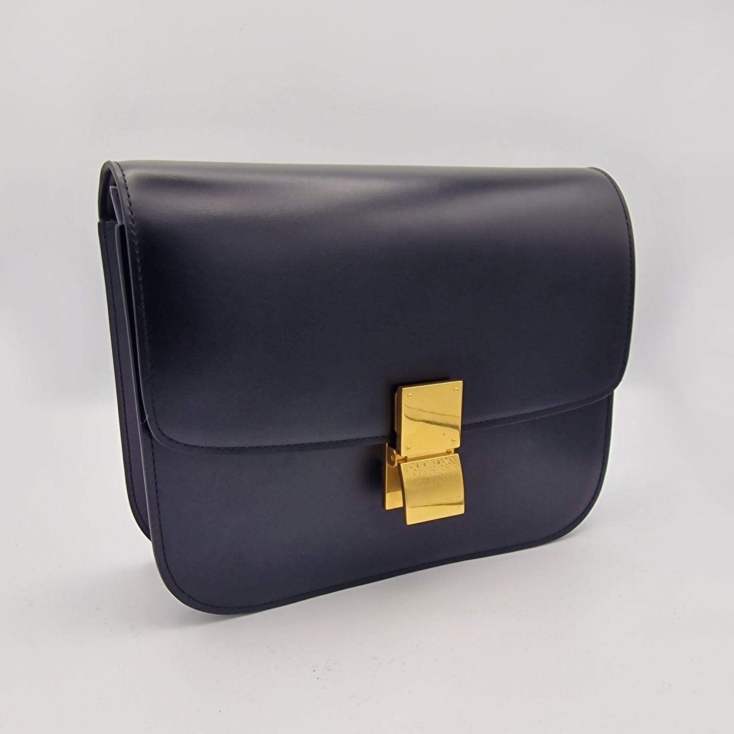 Celine Black Medium Classic Box Handbag