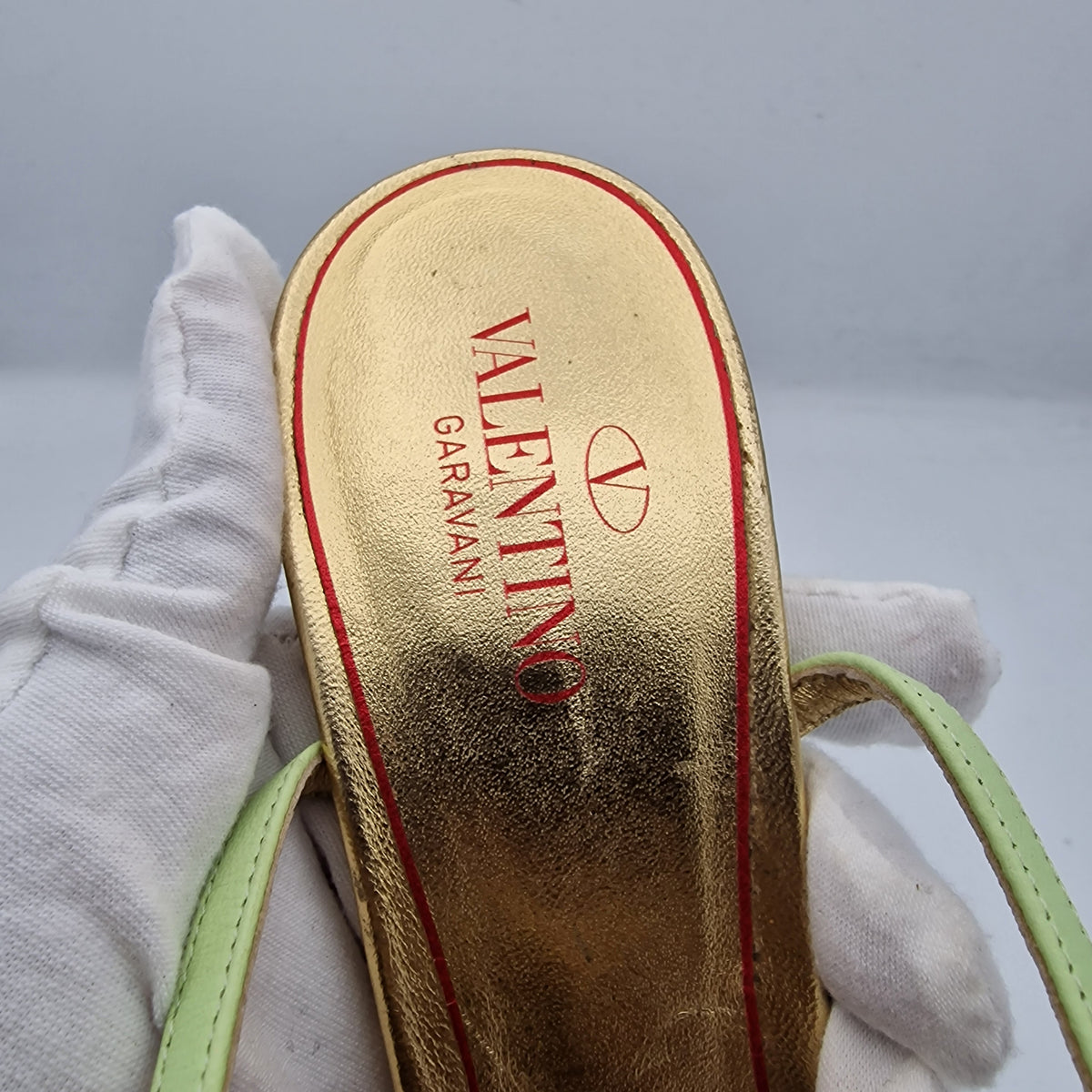 Valentino Metallic Rockstud Strappy Leather 100 Sandals EU size 39