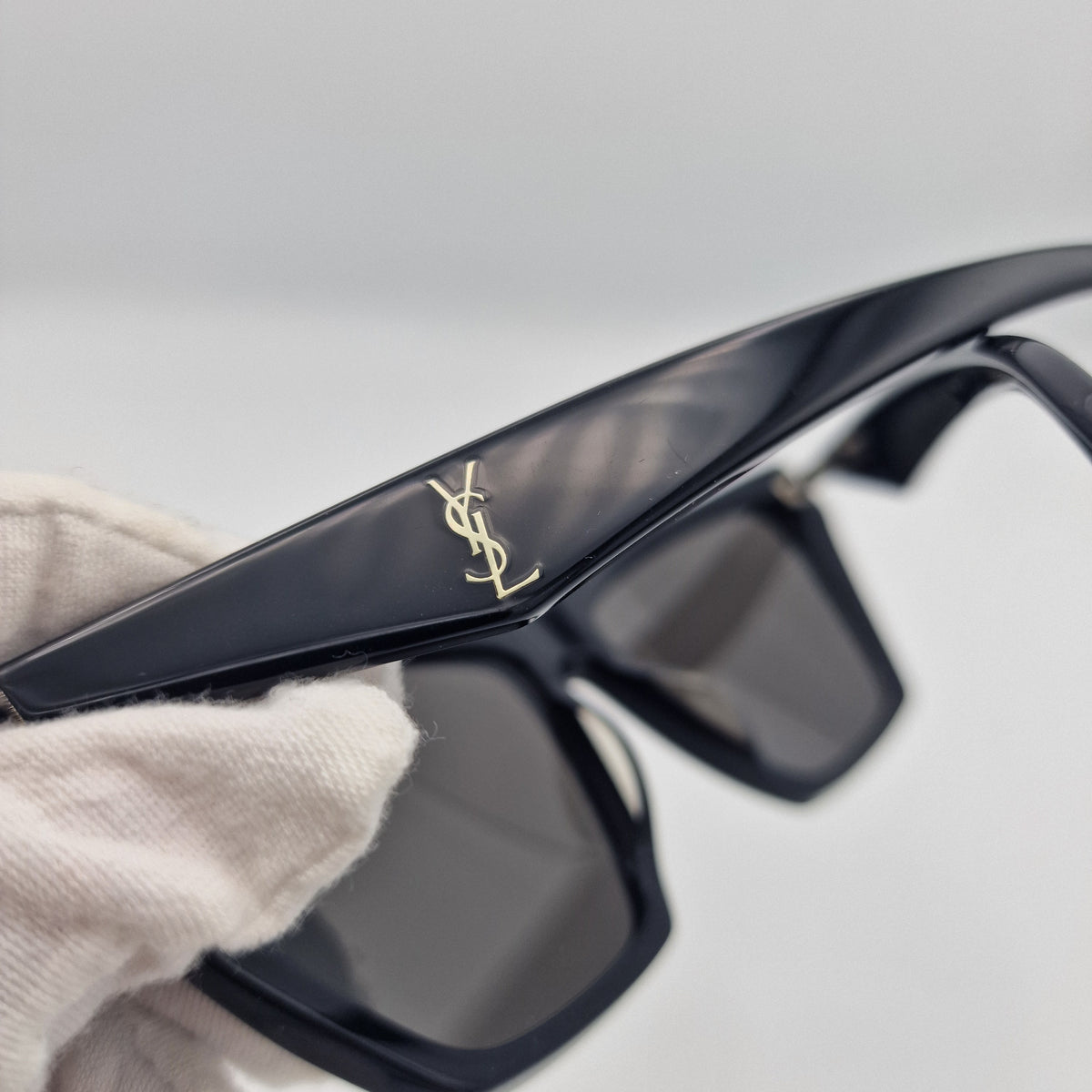 Saint Laurent Black Acetate Sunglasses