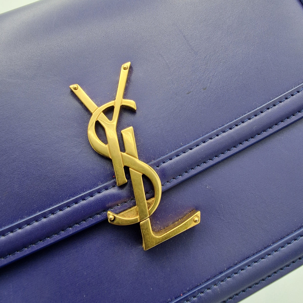 Saint Laurent Blue Solferino Medium Shoulder Bag