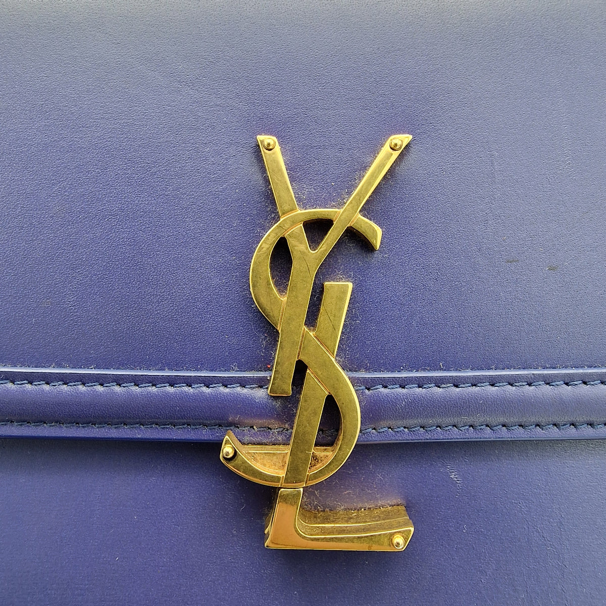 Saint Laurent Blue Solferino Medium Shoulder Bag