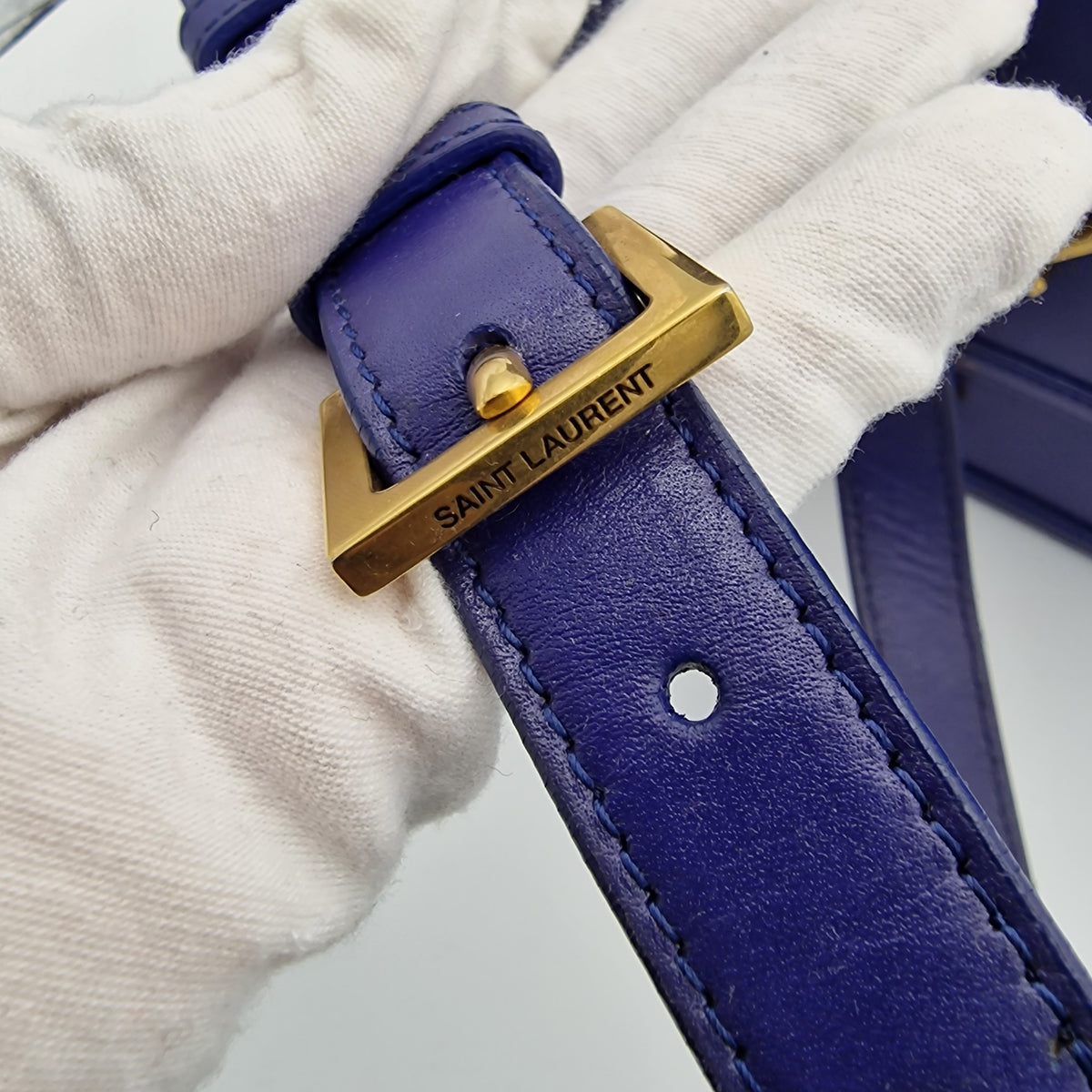 Saint Laurent Blue Solferino Medium Shoulder Bag