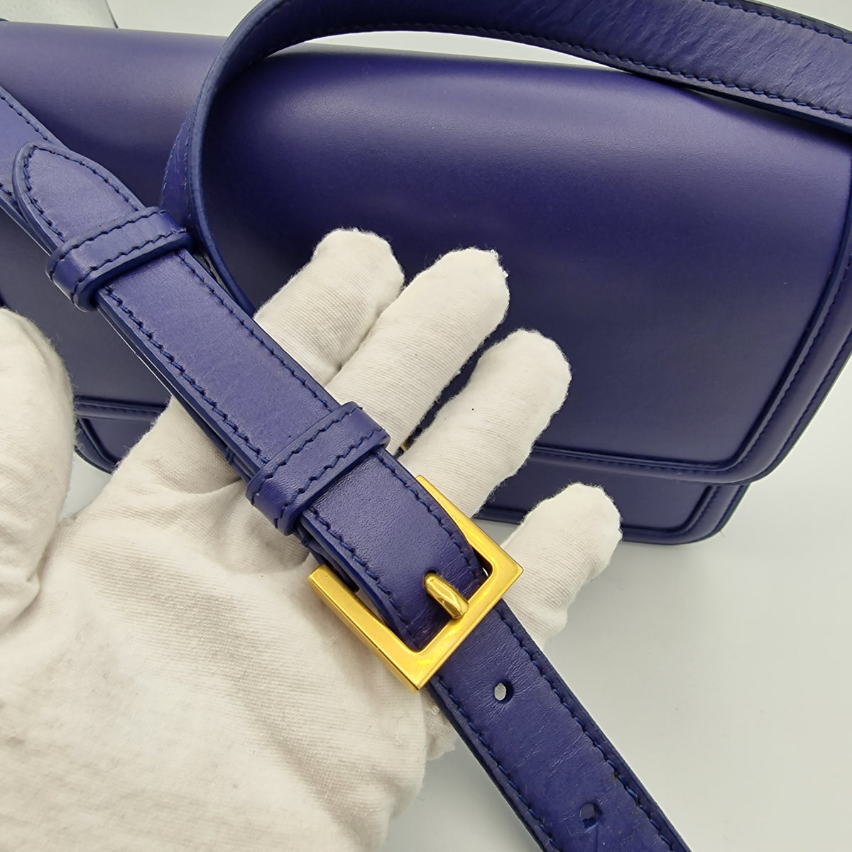 Saint Laurent Blue Solferino Medium Shoulder Bag