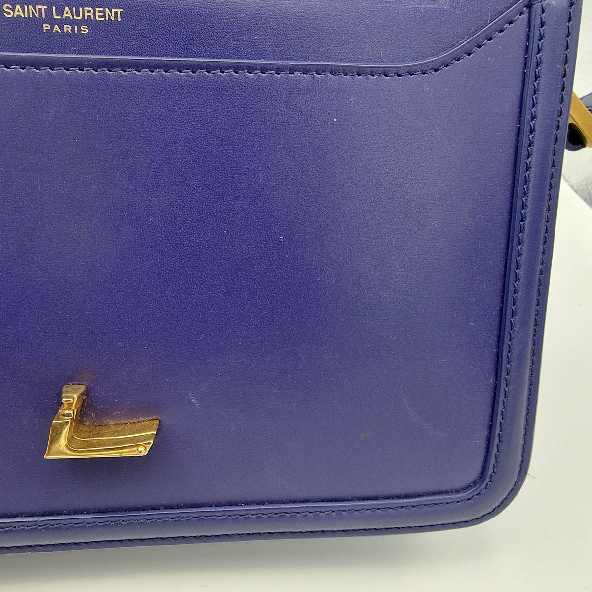 Saint Laurent Blue Solferino Medium Shoulder Bag